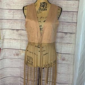 Earthbound trading Co. fringe vest